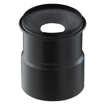 Adaptateur air étanche à membrane conduit flexible PGI, diamètre 060 mm, noir graphite (RAL 9030), pour poêle à pellets AMA FL 60 Réf. 37060903/9030