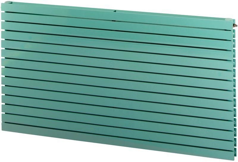 Radiateur eau chaude Acova Altaï horizontal double, puissance 744W (dT50), hauteur 704 mm, largeur 600 mm, 16 éléments, raccordement latéral de même côté, appareil réversible gauche/droite, Blanc RAL 9016 Réf. VYD-070-060