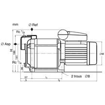 Pompe multicellulaire MUTLI ECO 35E horizontale auto-amorçante monophasée réf 40982841