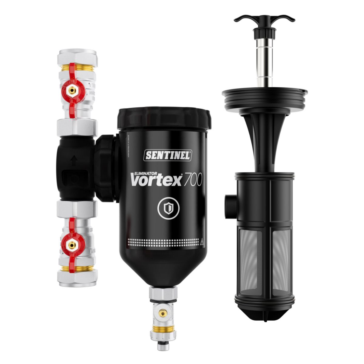 SENTINEL FILTRE SPECIAL PAC VORTEX700 AVEC 2 VANNES 28MM Réf. ELIMV700-GRP28-EXP