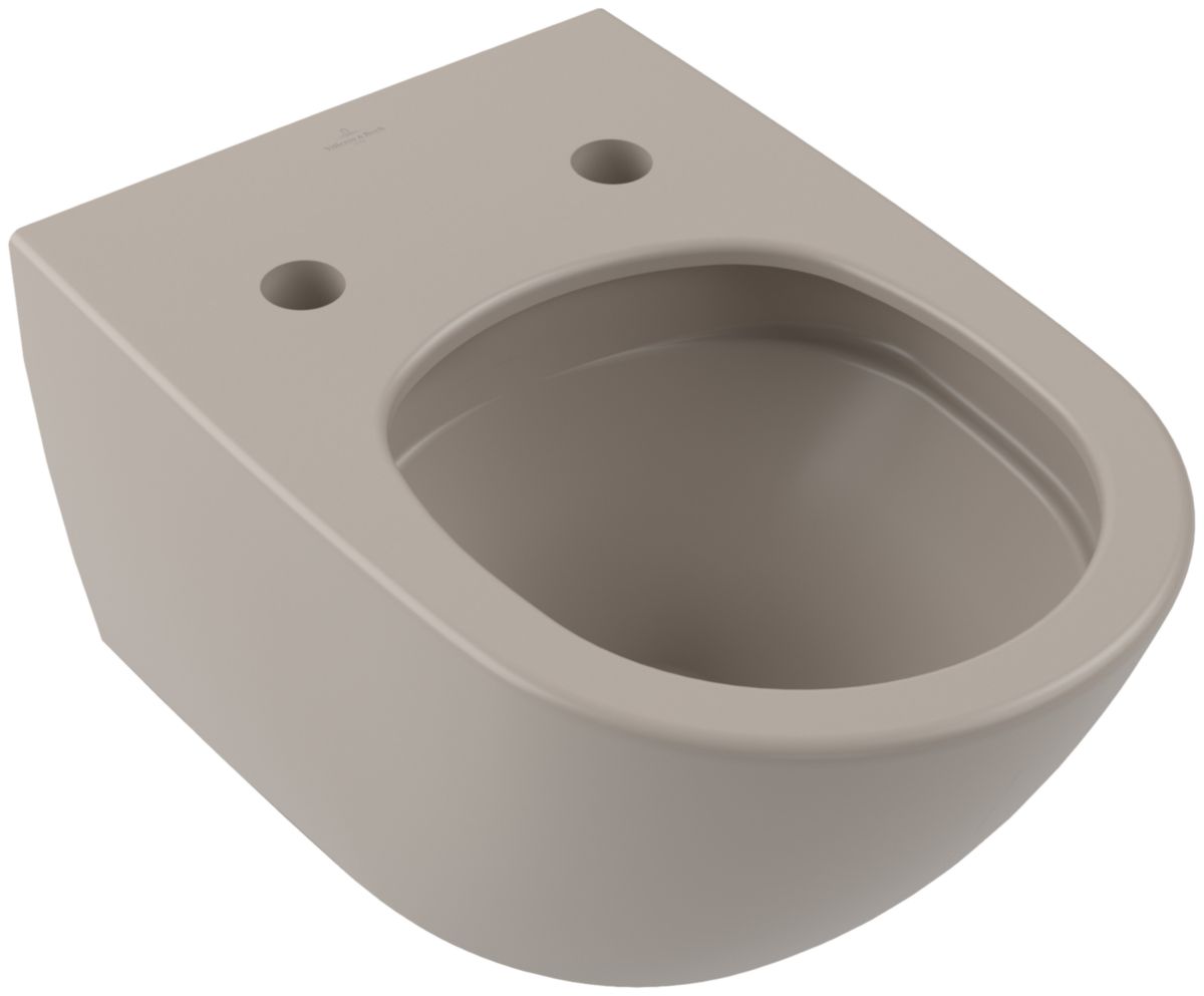 Cuvette WC suspendue Antao sans bride chasse cyclonique CeramicPlus Almond Réf. 4674T0AM