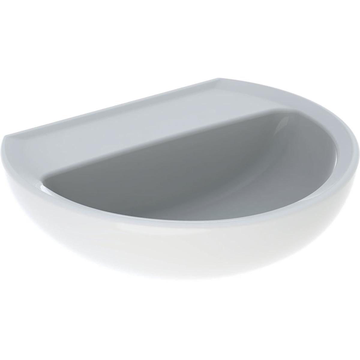 Lave-mains Bastia largeur 50cm profondeur 41cm sans trou de robinetterie sans trop-plein blanc Réf. 501.604.00.4