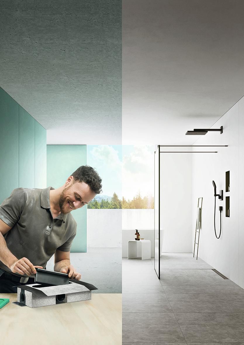 hansgrohe uBox universal Corps d'encastrement pour caniveau de douche linéaire pour installation standard