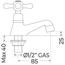 Robinet simple de lavabo Alterna Antica