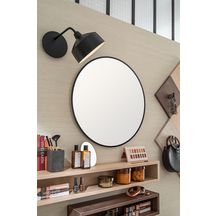 Miroir rond diamètre 60cm noir Réf. MICN60