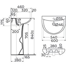 Lavabo Alterna Concerto 2 60 x 46 cm