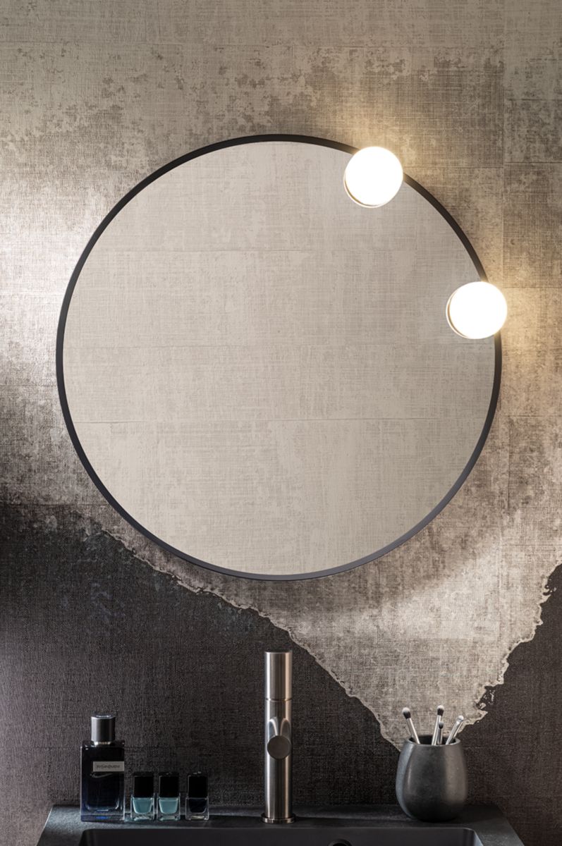 Miroir rond diamètre 60cm noir Réf. MICN60