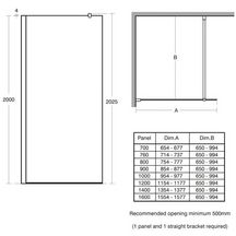 Barre de fixation de paroi de douche droite réf. L6229EO