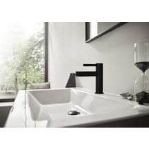 hansgrohe Finoris Mitigeur de lavabo 100, bonde Push-Open, Noir mat