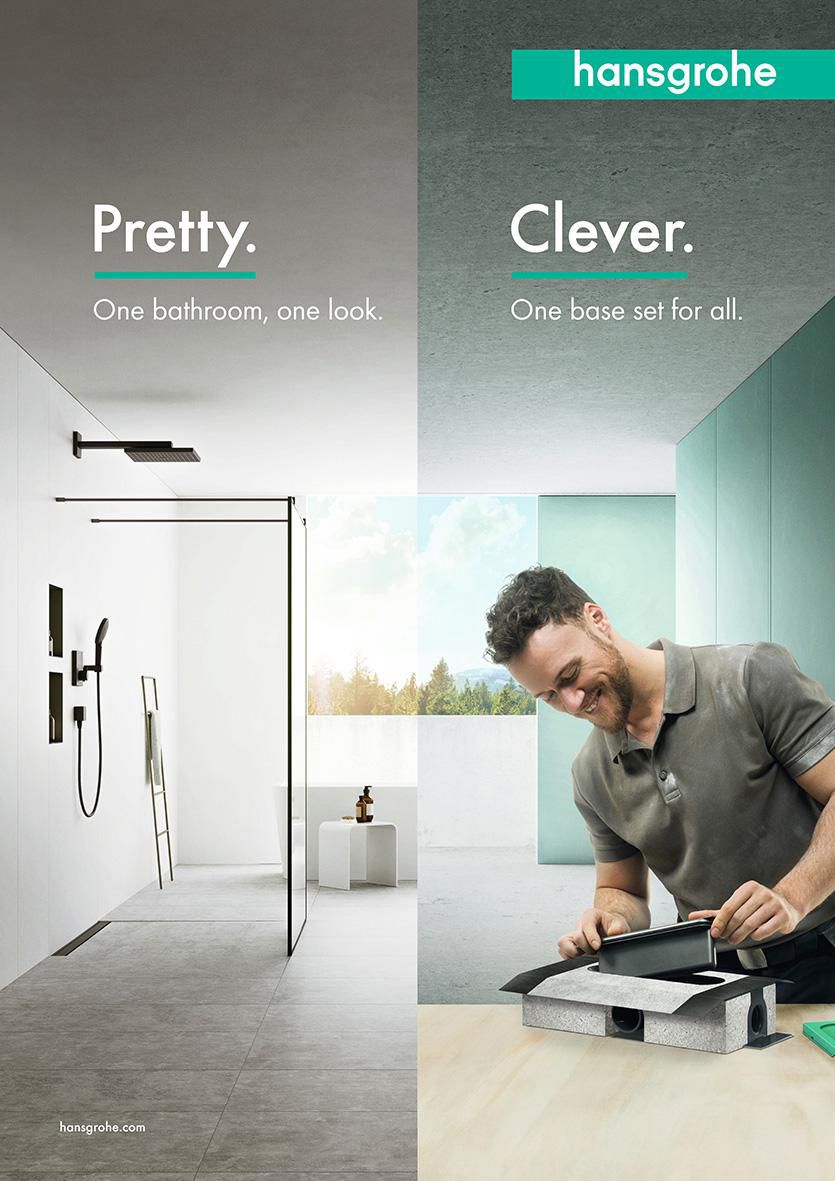 hansgrohe uBox universal Corps d'encastrement pour caniveau de douche linéaire pour installation standard