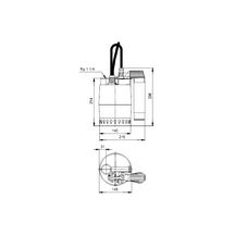 Vide cave inox eaux claires UNILIFT KP150-AV-1 300W réf.011H1400