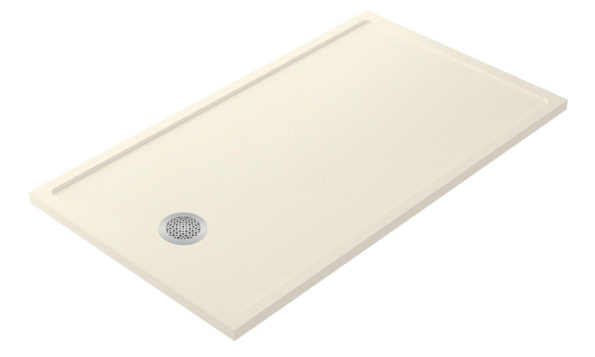 Receveur de douche Quadro Kromat Ardoise 90x120 Crema Réf. SQUS0082-CRE