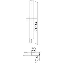 Profilé d'extension Alterna pour porte Fixe + pivot et Set niche