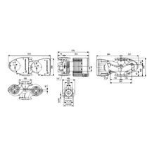 Circulateur Magna1 double 40 - 120F 250 1 x 230V PN6 / 10 Réf 99221310