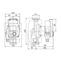 Circulateur à haut rendement Wilo-Stratos PICO 30/0,5-6 à rotor noyé avec raccord fileté moteur EC auto-protégé et régulation de puissance électronique intégrée pour les installations de chauffage et climatisation Réf. 4244400