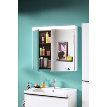 Lavabo Duravit D-Neo 800 mm avec plage de robinetterie trop-plein 1 trou de robinetterie finition Blanc Brillant Réf. 2367800000