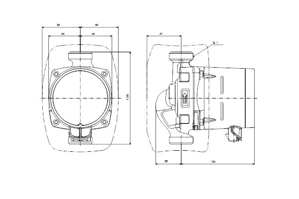 Circulateur Alpha3 15 - 60 130 1 x 230V 50 Hz 6 H Réf 99371950