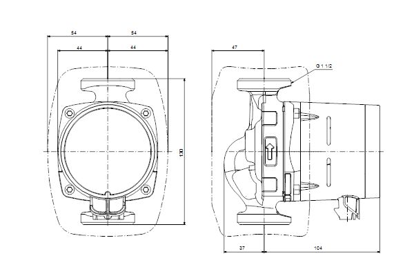 Circulateur Alpha3 25 - 60 130 1 x 230V 50 Hz 6 H Réf 99371954