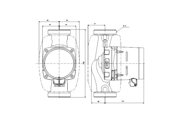 Circulateur Alpha3 32 - 60 180 1 x 230V 50 Hz 6 H Réf 99371964