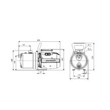 Pompe de surface auto-amorçante JP 4-47 Monophasé 4m3/h 850W Réf. 99458767