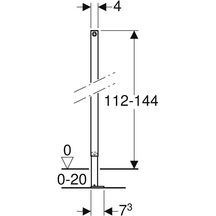 Eléments de liaison système DUOFIX, hauteur 112 à 144cm réf. 111834001