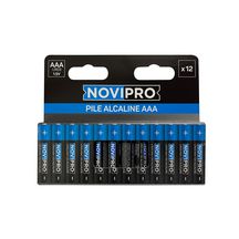 Piles LR03 Alcalines AAA 1,5V Novipro - paquet de 12 piles