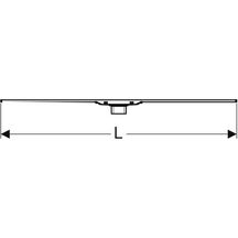 Canivelle de douche CleanLine 20 M30-90 cm métal poli/brossé réf 154450KS1