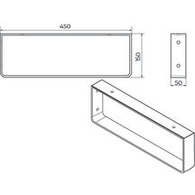 Tasseau bois Alterna pour console 40x30x460