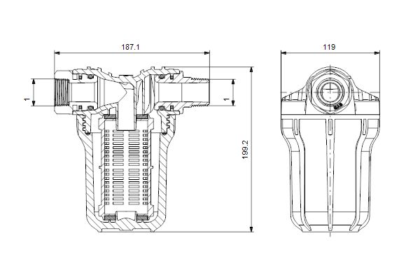 Filtre d'entrée 250 micron Réf. 99725183