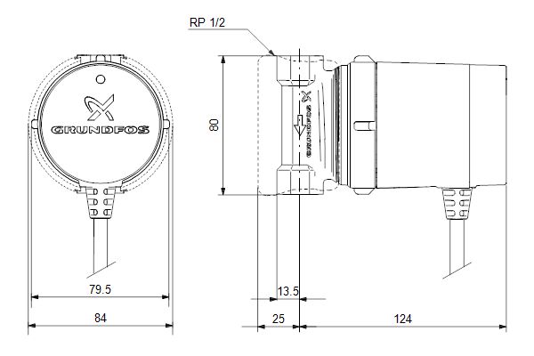 Circulateur eau chaude sanitaire COMFORT 15-14 BDT PM Réf. 99812350