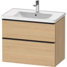 Meuble sous lavabo suspendu D-Neo 784x452x625 mm finition Chêne naturel mat   Réf.DE435503030