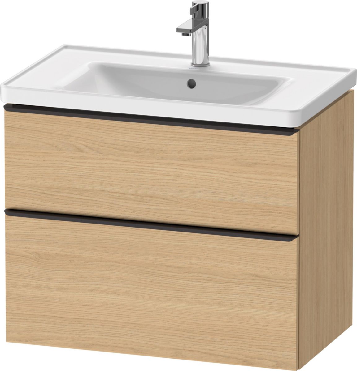 Meuble sous lavabo suspendu D-Neo 784x452x625 mm finition Chêne naturel mat   Réf.DE435503030