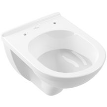 Cuvette à fond creux compacte suspendu ONOVO 36x49cm en porcelaine, avec sortie horizontale, blanc réf. 56881001