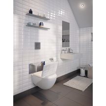 Broyeur adaptable WATERWALL avec châssis pour cuvette suspendue et système double chasse Grohe réf. WATERWAA5518