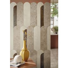 Grès cérame Naxos Bold modulo suite beige sur trame 29 x 50 cm 0134101