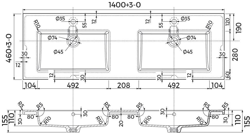 Plan synthèse Alterna Concerto 140cm