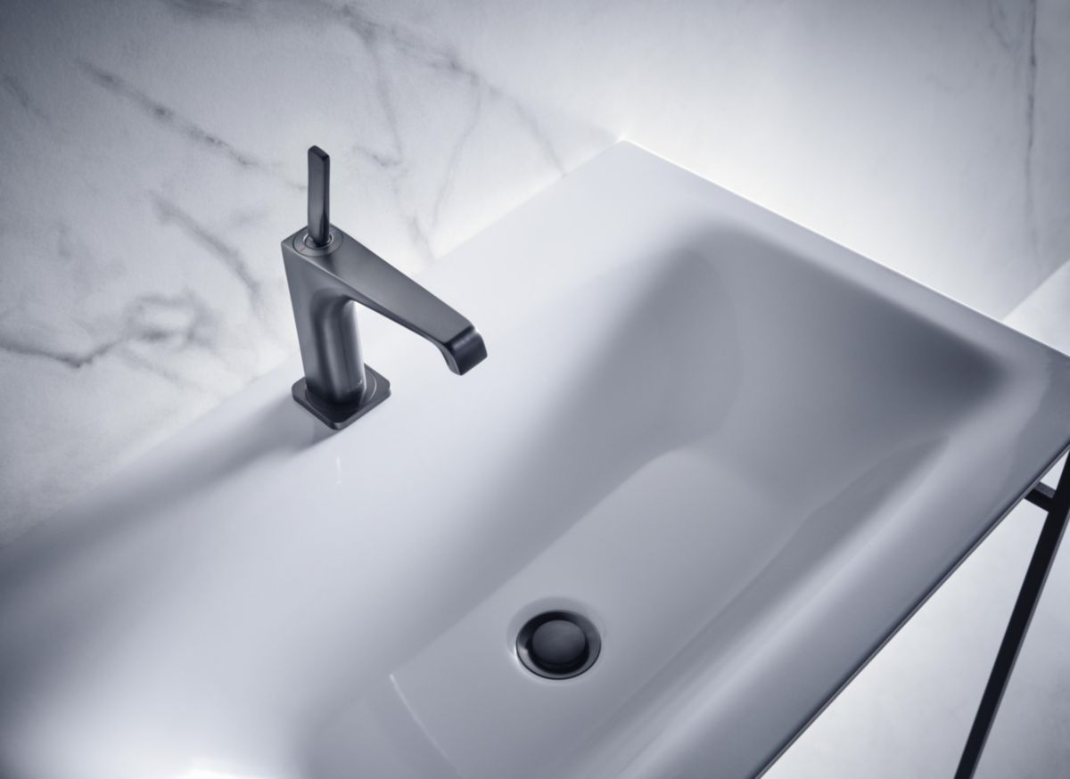 Mitigeur lavabo Axor Citterio E 215 surélevé pour vasque libre sans tirette ni vidage réf. 36103000