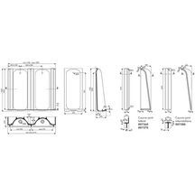 Couvre-joint latéral droit pour stalle MONTCEAU Lg : 106 cm Céramique Blanc réf. 737000000