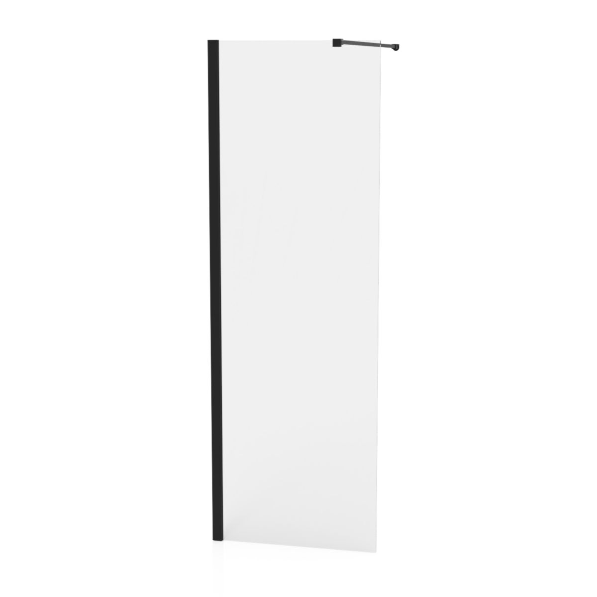 Paroi Alterna Domino Walk  80cm verre transparent profilé noir