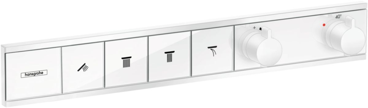 Module thermostatique rainselect encastré avec 4 fonctions - blanc mat Réf. 15382700