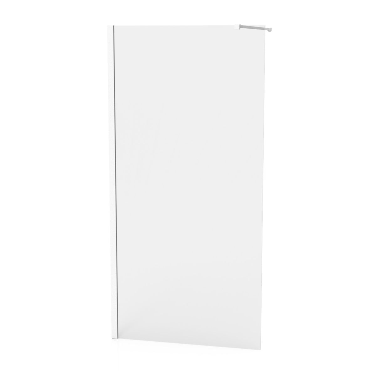 Paroi Alterna Domino Walk  100cm verre transparent profilé blanc