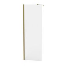 Paroi Alterna Domino Walk  80cm verre transparent profilé doré