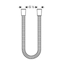 Flexible métallique 1/2" Montreux 1,60 m Réf. 28116990"