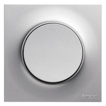 Plaque de finition simple Odace aluminium Réf S520702E