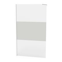 Paroi Alterna Domino Walk  120cm verre sérigraphie secret profilé blanc