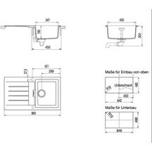 Evier PRIMUS 22401 86x50cm 1 cuve 1 égouttoir croma réf. EV22401PC 022