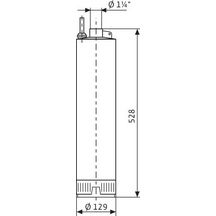 Pompe immergée de forage TWU 5 400V Tri TWU 5 305 DM réf. 4104123