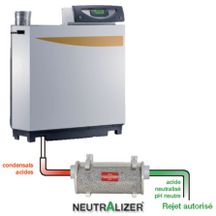 Neutraliseur d'acide des condensats pour chaudière au sol gaz Raccord 40 NEUTRALIZER NEUTR 50 GAZ inférieur à 70kw