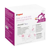 Legrand - prêt à poser dooxie créer un va-et-vient avec 2 commandes sans fil et 1 micromodule livré complet blanc Réf 600699