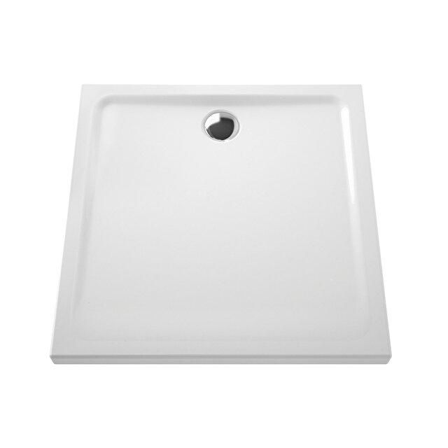 Receveur ARKITEKT carré 90 x 90 x 5,5 cm blanc, bonde de diamètre 90 mm Réf. 5806L003M0578